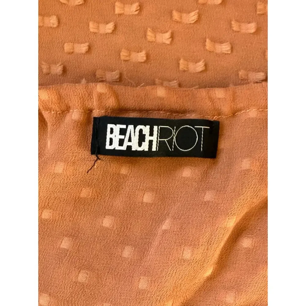 Beach Riot Cinnamon Brown Cover Up Shirt Top XL - Picture 5 of 5